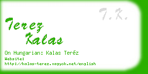 terez kalas business card